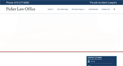 Desktop Screenshot of jobaccidentlawyers.com